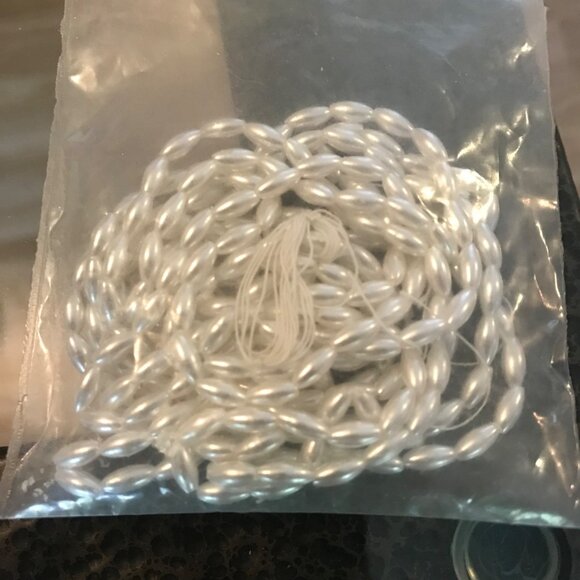 3x6mm 60" Pearl Strand For Jewelry Making MacPherson Craft Supplies - Picture 4 of 4